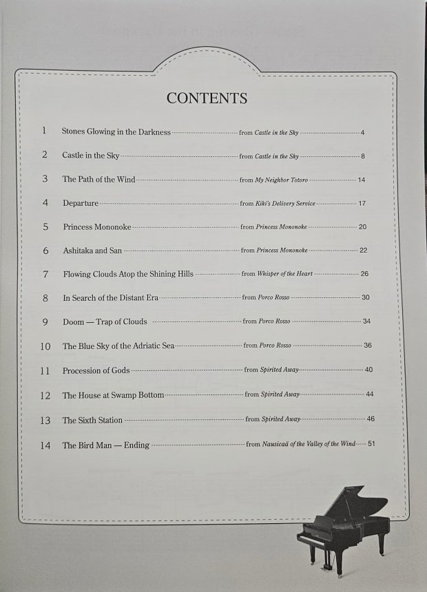 STUDIO GHIBLI RECITAL REPERTOIRE FOR PIANO SOLO INTERMEDIATE VOL. 2 - Image 2