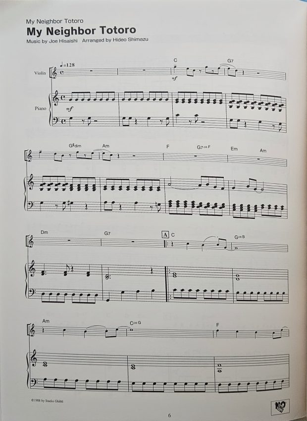 STUDIO GHIBLI SONGS FOR EASY VIOLIN AND PIANO - Image 3