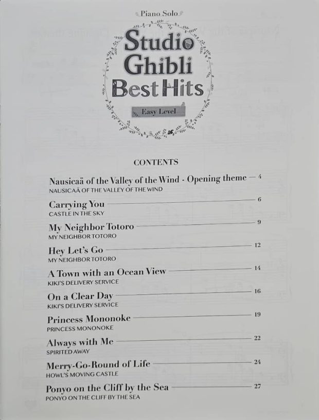 STUDIO GHIBLI BEST HITS EASY LEVEL - Image 2