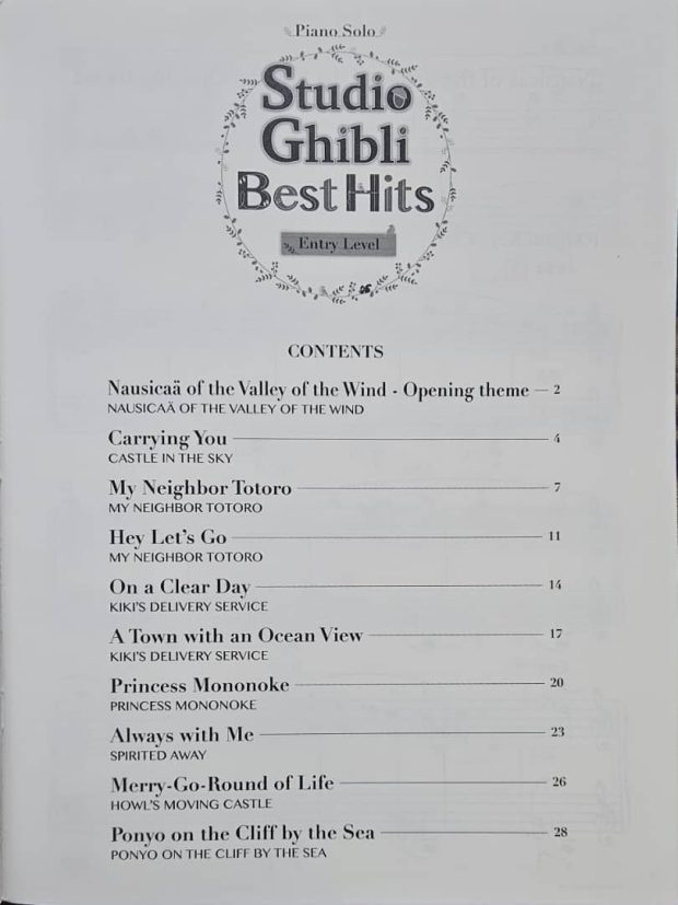 STUDIO GHIBLI BEST HITS ENYRY LEVEL - Image 2