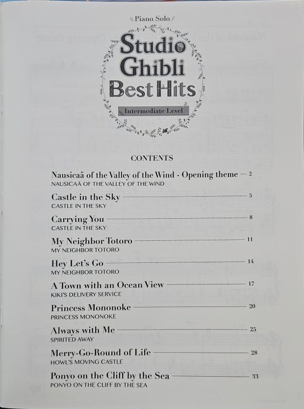 STUDIO GHIBLI BEST HITS INTERMEDIATE LEVEL - Image 2